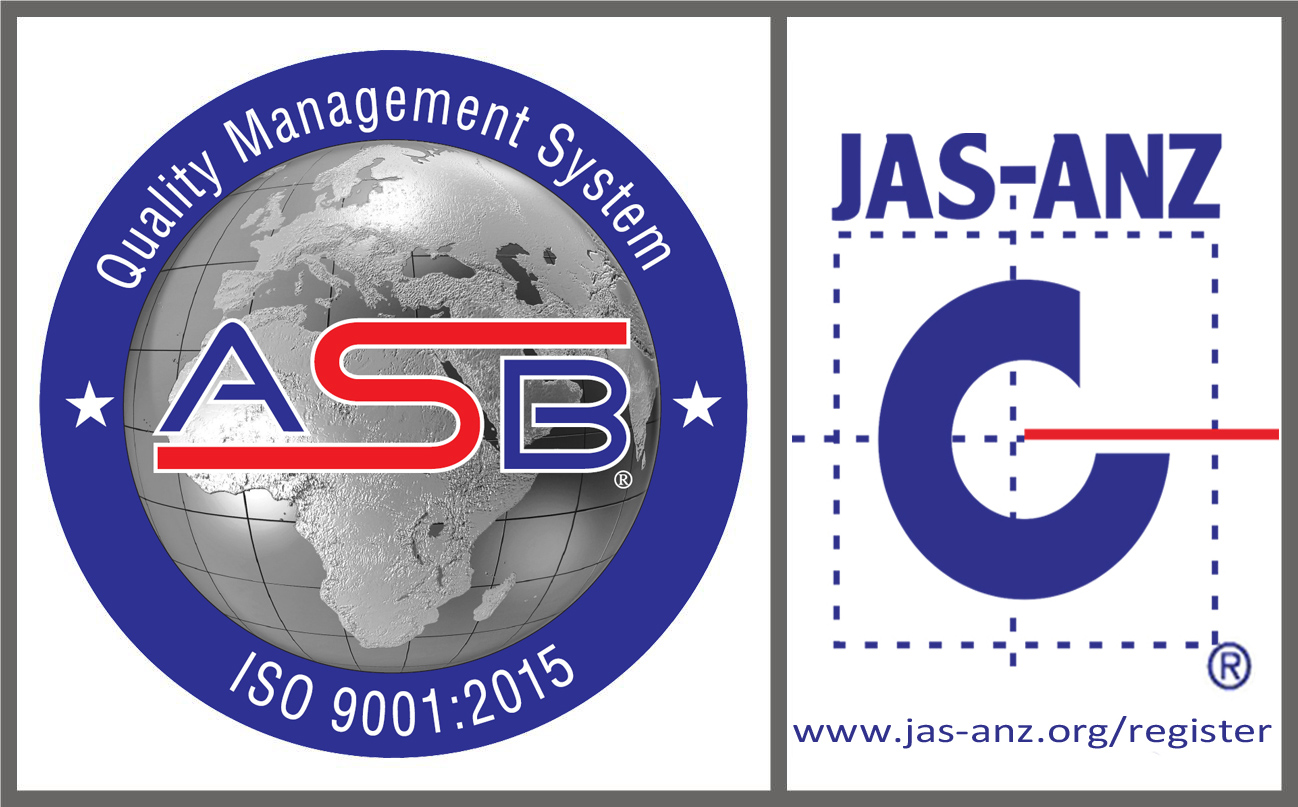 ISO 9001:2015 ve JAS-ANZ kalite belgesi